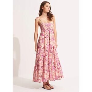 Seafolly Silk Road Midi Dress - Parfait Pink size s l NWT